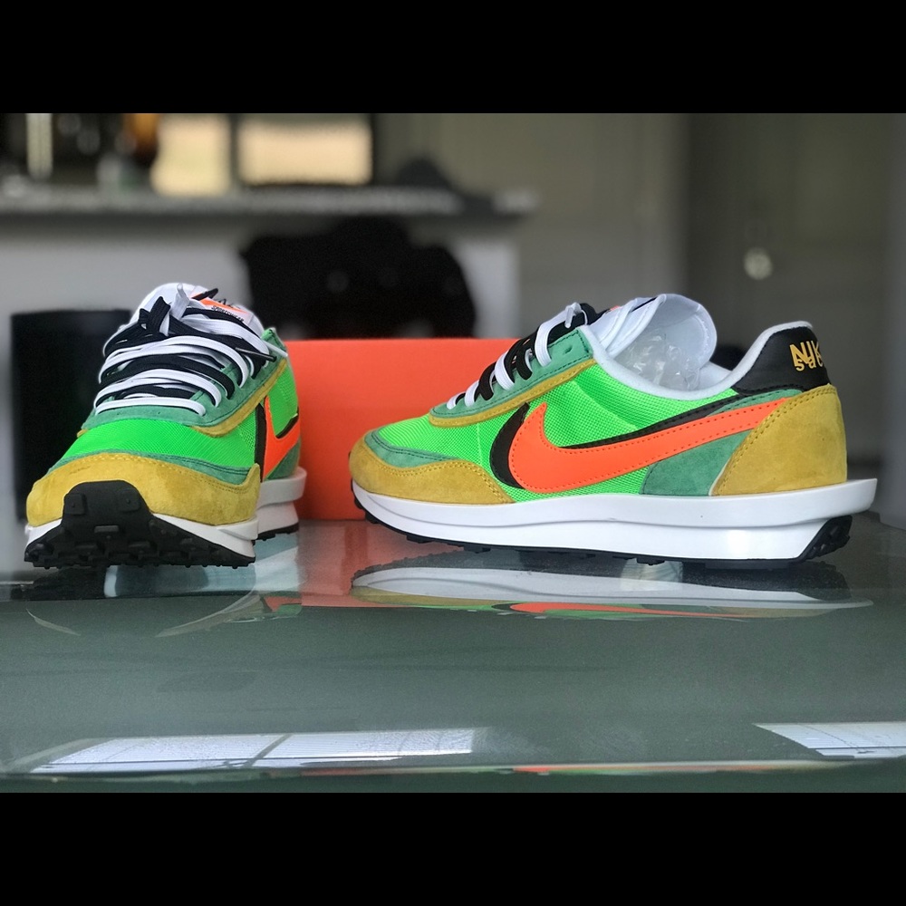 BRAND NEW Nike Sacai LDWaffle 9.5 Green Gusto